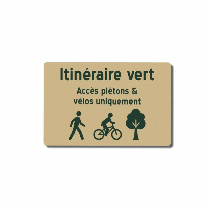 Itinéraire vert - Accès piétons et vélos uniquement