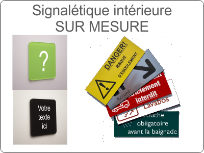 Plaques sur mesure